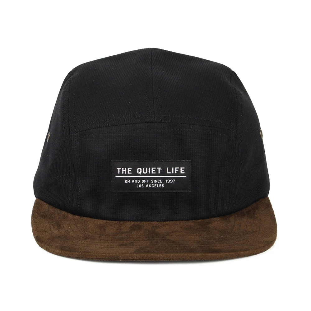 The Quiet Life Hats Cord Combo 5 Panel Cap - Black-Brown - Image 2