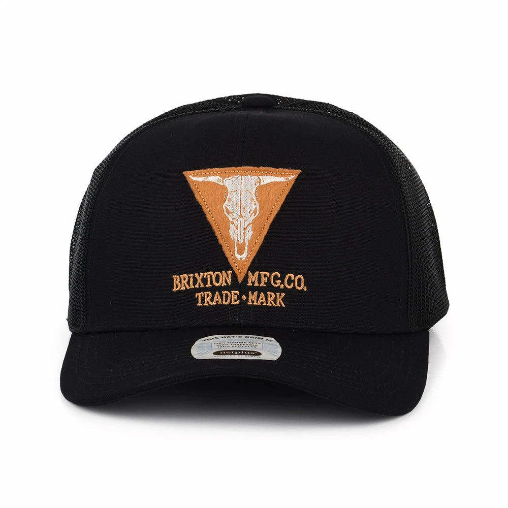 Brixton Hats Gunston NetPlus MP Trucker Cap - Black - Image 2