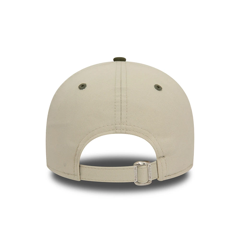 New Era 9FORTY New York Yankees Baseball Cap - MLB White Crown - Ivory-Olive - Image 3