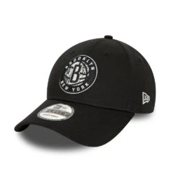 New Era 9FORTY Brooklyn Nets Baseball Cap - NBA Infill - Black-Grey