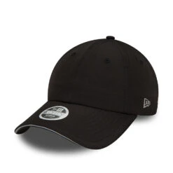 New Era Womens Ponytail Open Back Baseball Cap - Black