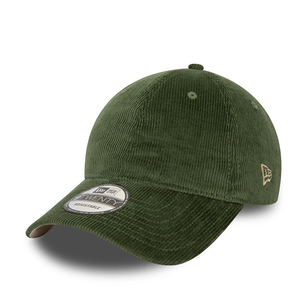 New Era 9TWENTY Baseball Cap - NE Cord - Dark Green