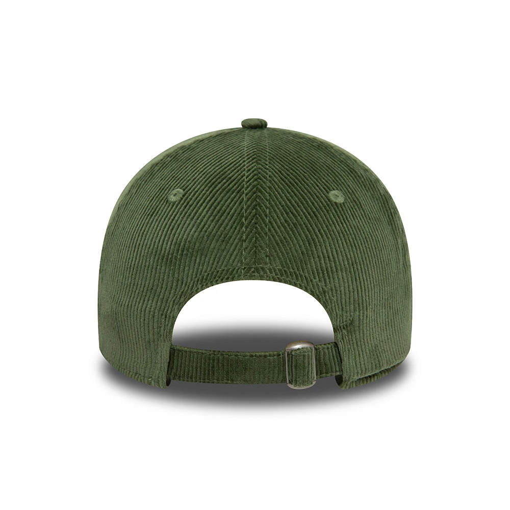 New Era 9TWENTY Baseball Cap - NE Cord - Dark Green - Image 3