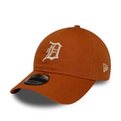 New Era 9TWENTY Detroit Tigers Baseball Cap - MLB League Essential - Brown-Stone