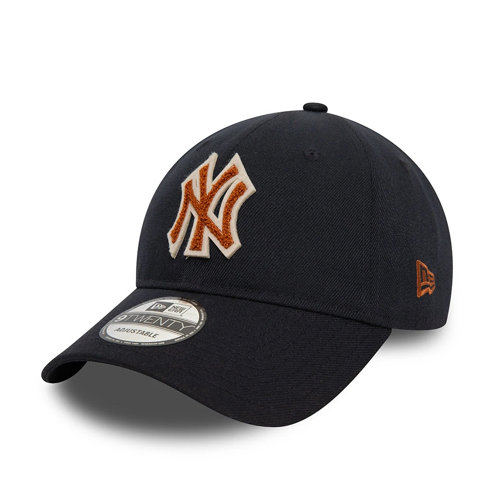 New Era 9TWENTY New York Yankees Baseball Cap - MLB Boucle - Navy-Brown