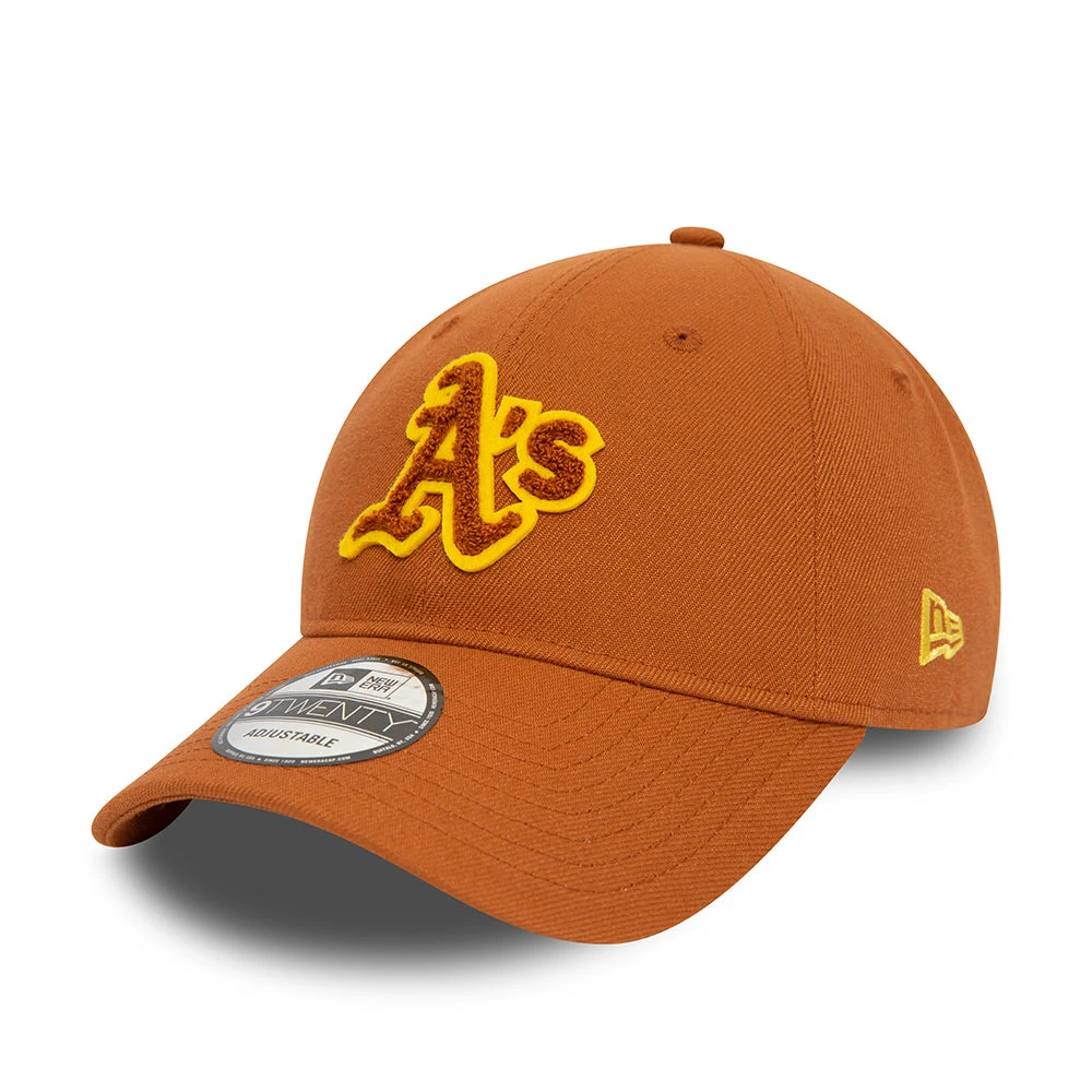New Era 9TWENTY Oakland Athletics Baseball Cap - MLB Boucle - Toffee-Yellow