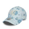 New Era Womens 9FORTY New York Yankees Baseball Cap - MLB Floral AOP - Light Blue