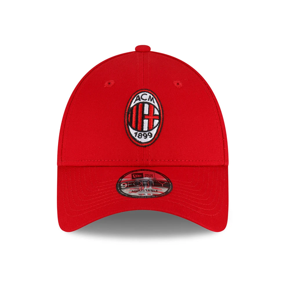 New Era 9FORTY AC Milan Baseball Cap - Core - Scarlet - Image 2
