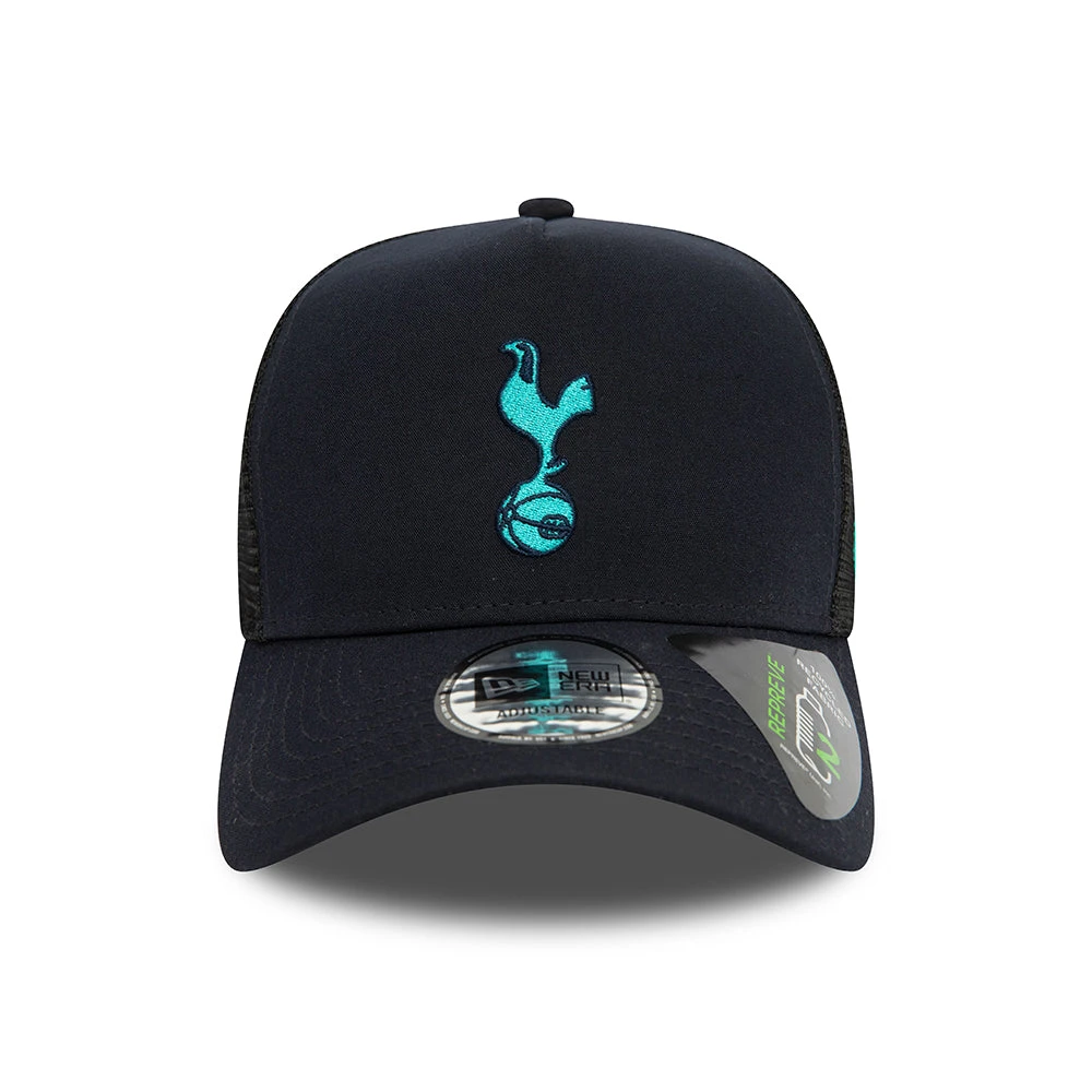 New Era Tottenham Hotspur FC A-Frame Trucker Cap - Repreve Seasonal Pop - Navy-Teal - Image 2