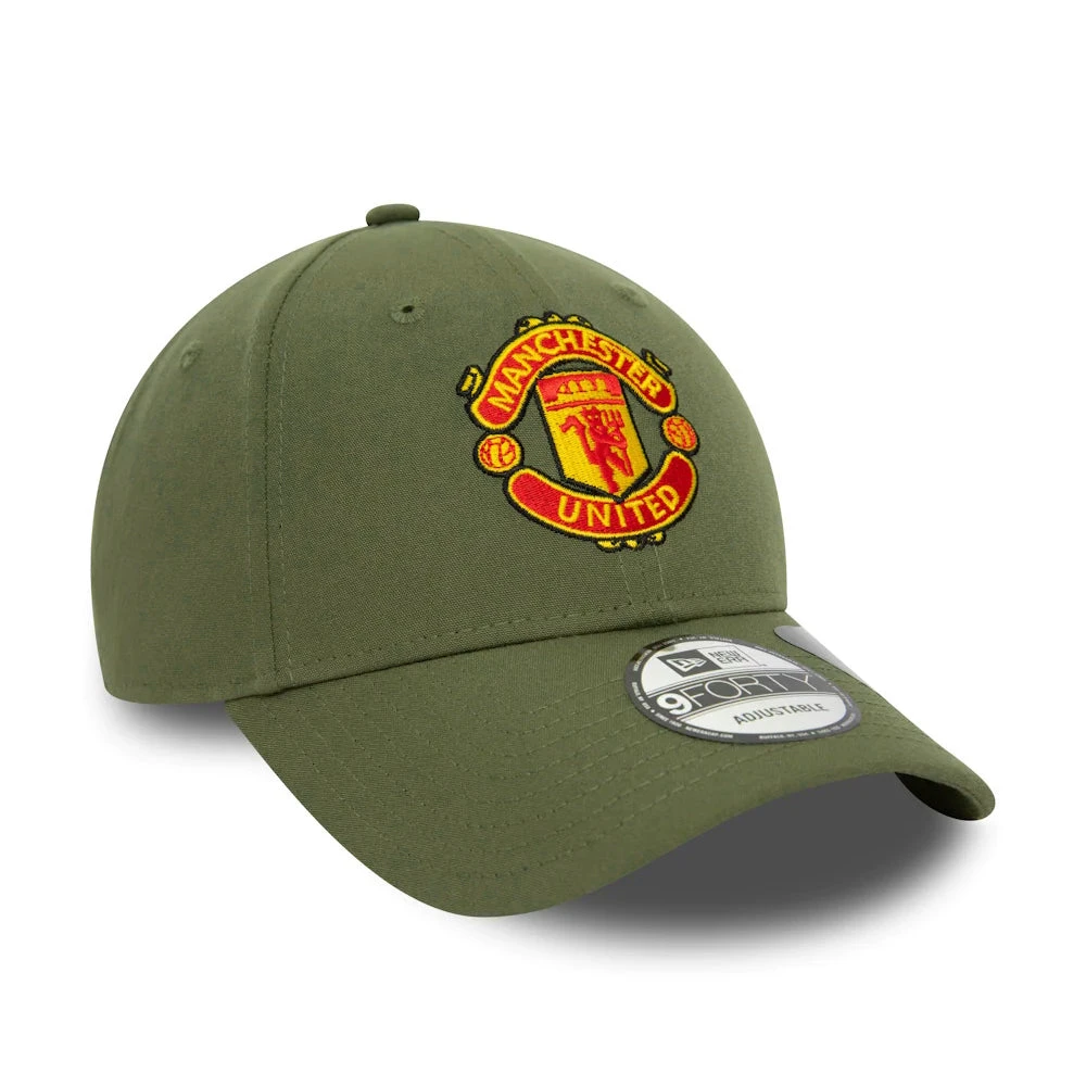 New Era 9FORTY Manchester United FC Baseball Cap - Repreve Seasonal Pop - Olive - Image 3