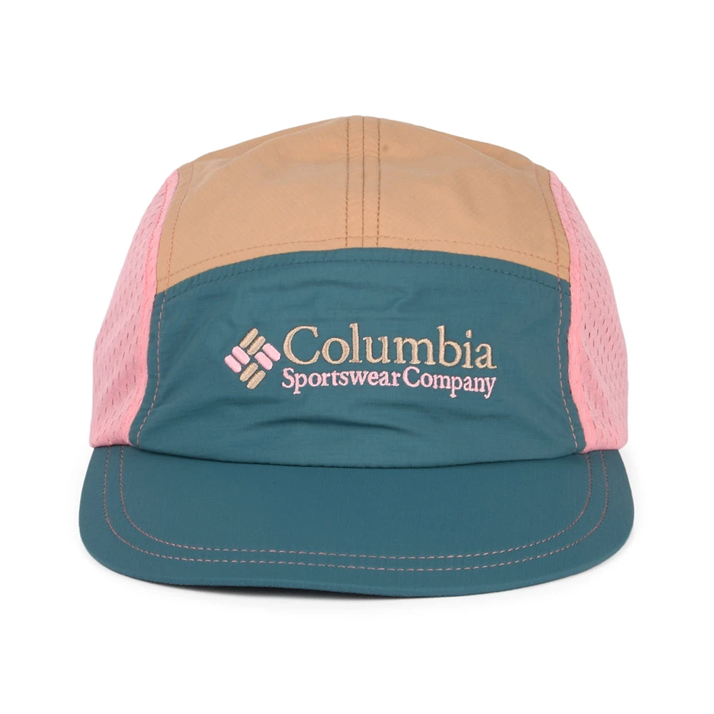Columbia Hats Wingmark 5 Panel Cap - Blue-Tan-Pink - Image 2
