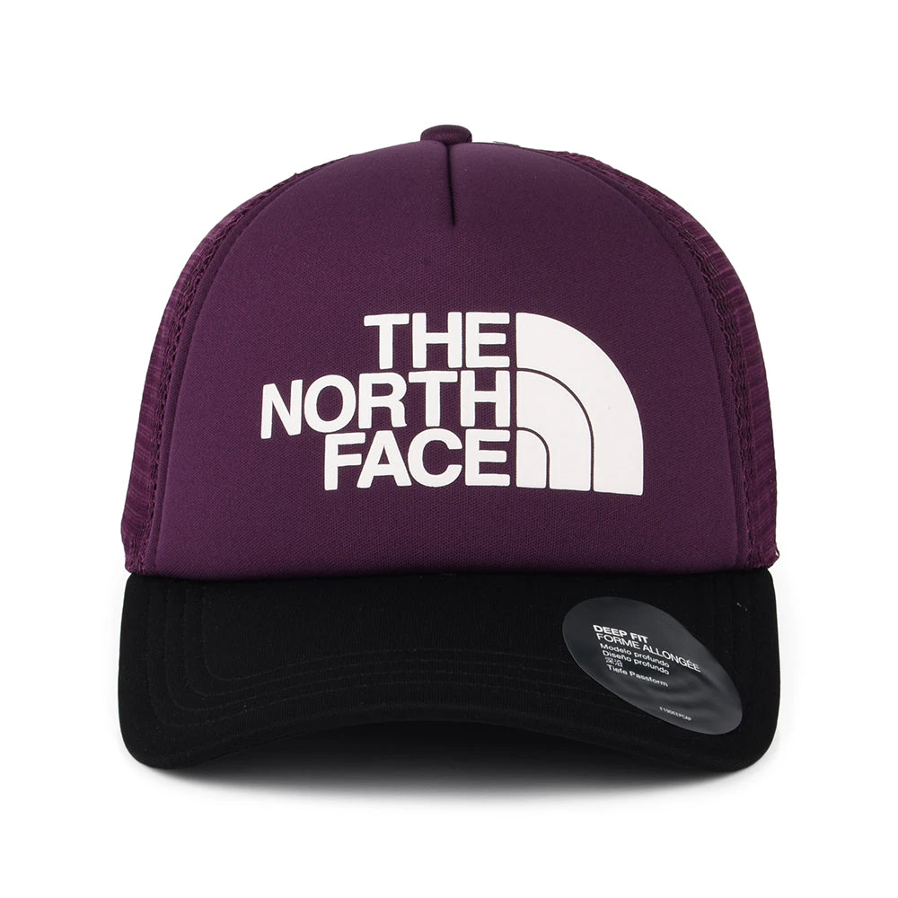 The North Face Hats TNF Logo Deep Fit Trucker Cap - Purple-Blackcurrant - Image 2