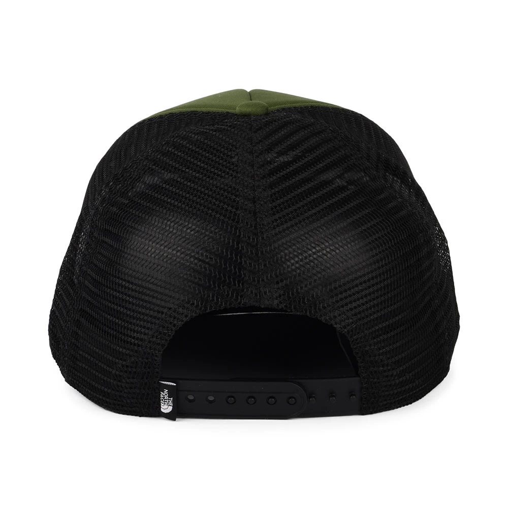 The North Face Hats TNF Logo Deep Fit Trucker Cap - Olive-Black - Image 3