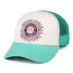 Billabong Hats Aloha Forever Trucker Cap - White-Aqua