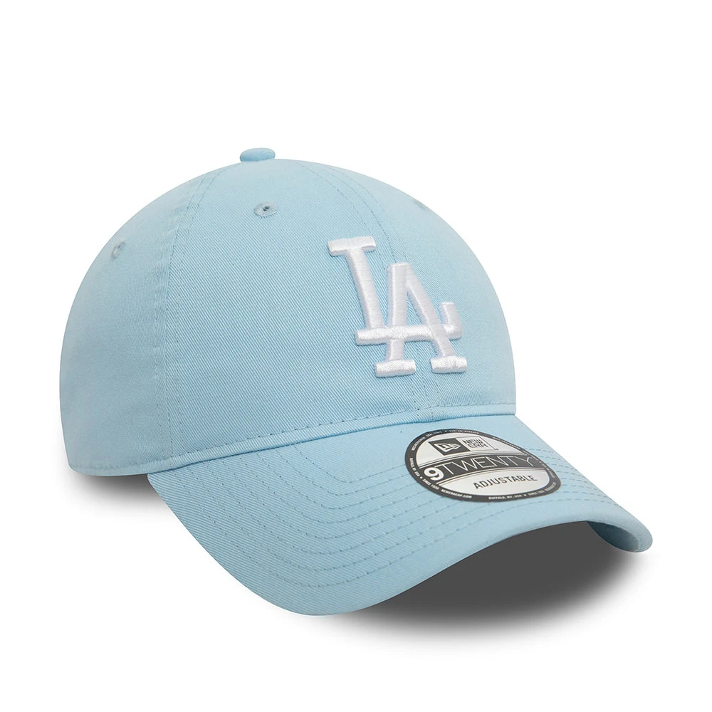 New Era 9TWENTY L.A. Dodgers Baseball Cap - MLB League Essential - Ice Blue-White - Image 3