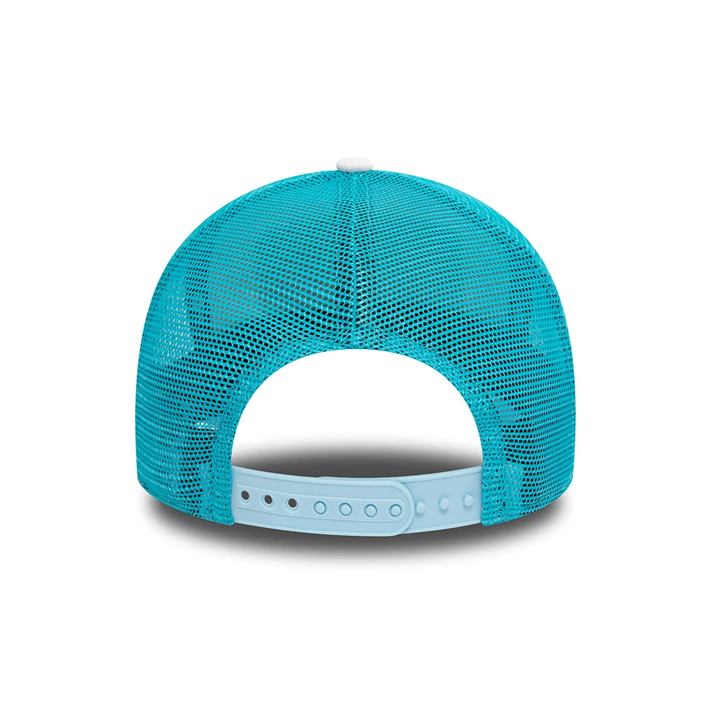 New Era Mykonos A-Frame Trucker Cap - NE Summer - White-Light Blue - Image 3