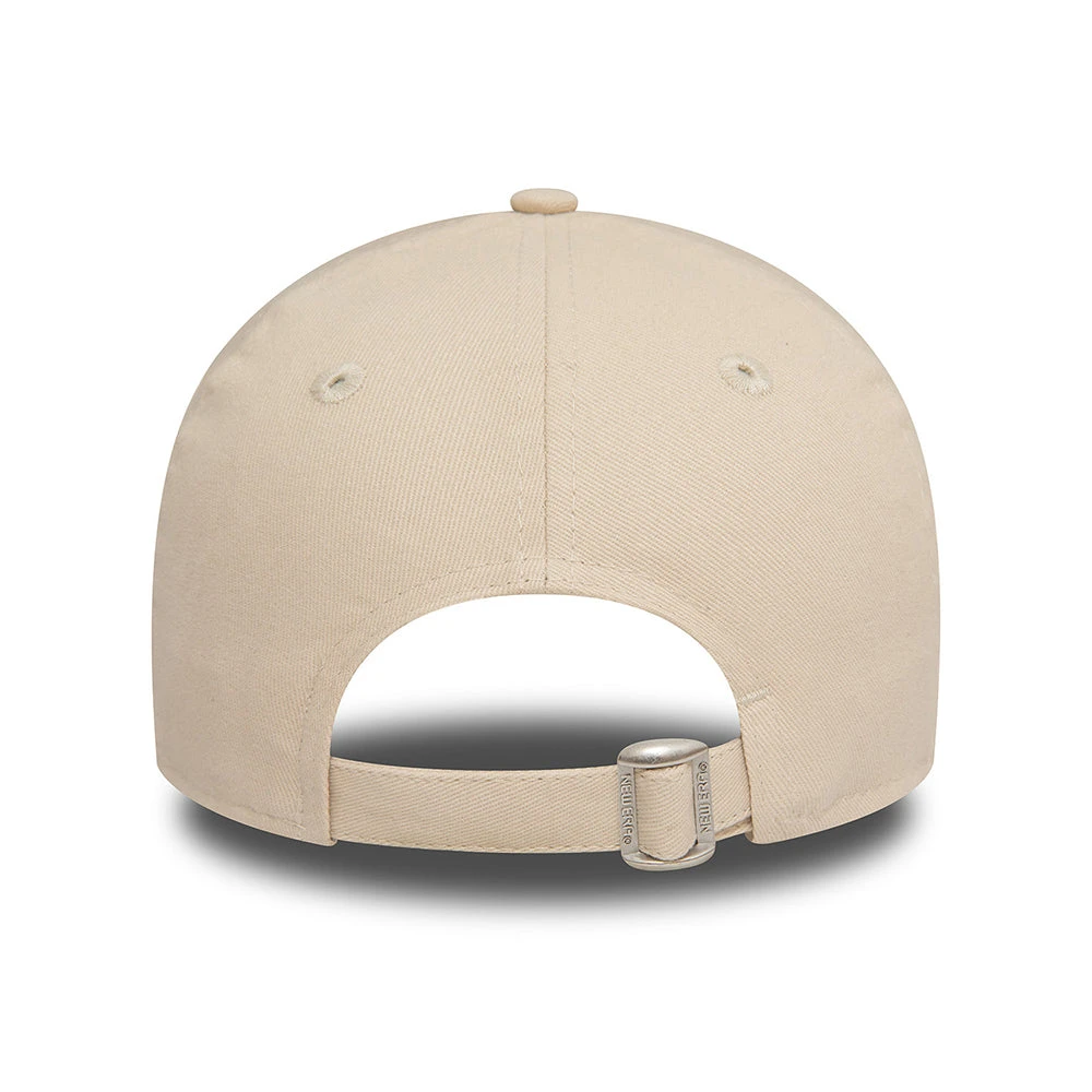 New Era Womens 9TWENTY Baseball Cap - NE Wordmark - Stone-Navy - Image 3