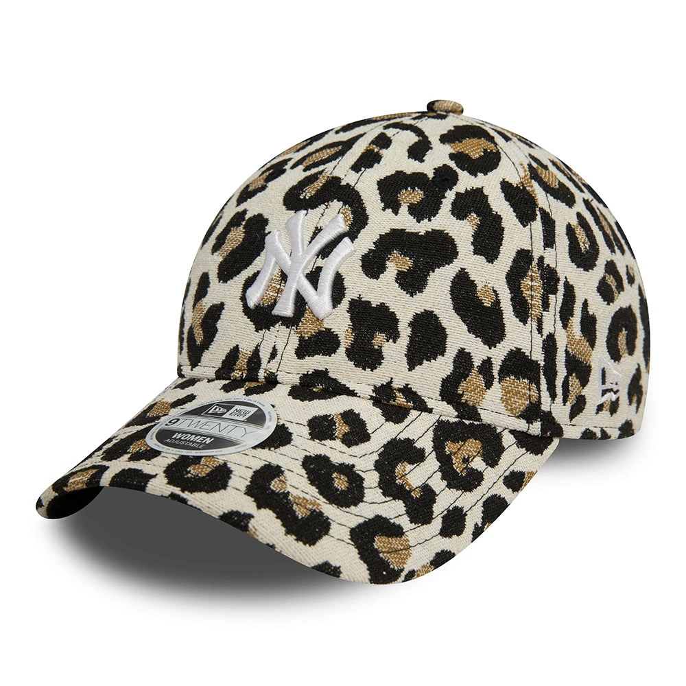 New Era Womens 9TWENTY New York Yankees Baseball Cap - MLB Leo Jacquard - Leopard