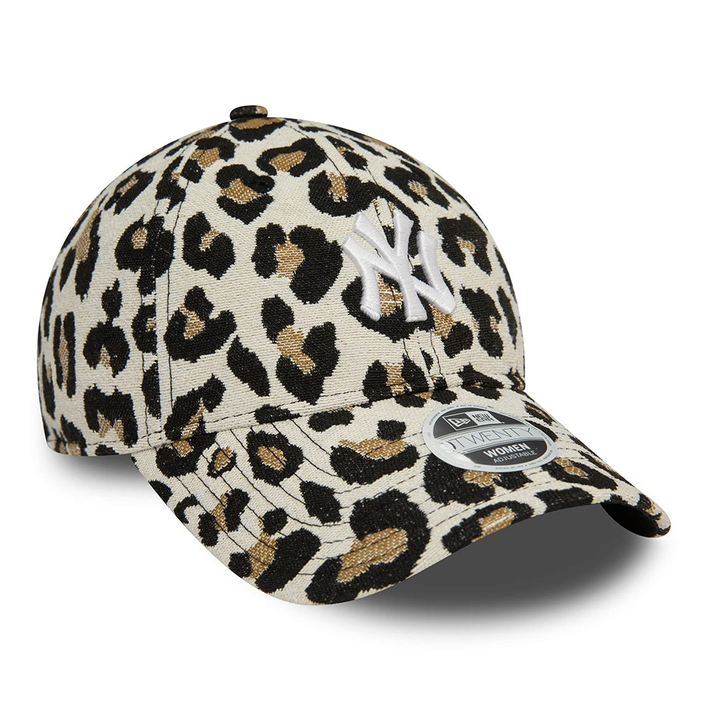 New Era Womens 9TWENTY New York Yankees Baseball Cap - MLB Leo Jacquard - Leopard - Image 2