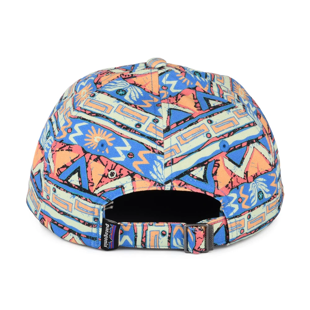 Patagonia Hats High Hopes Geo Small P-6 Label Trad Organic Cotton Baseball Cap - Green-Blue-Multi - Image 3