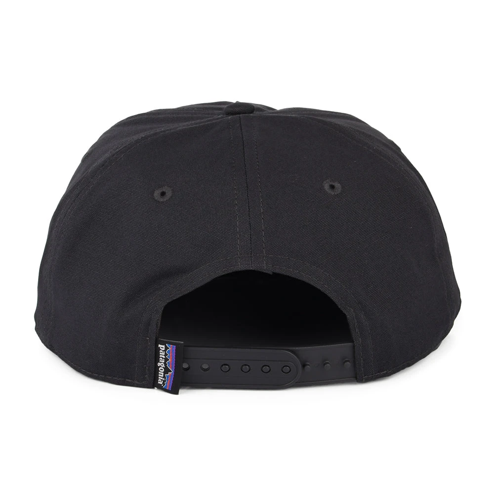 Patagonia Hats Boardshort Label Funfarer Organic Cotton Baseball Cap - Ink Black - Image 3