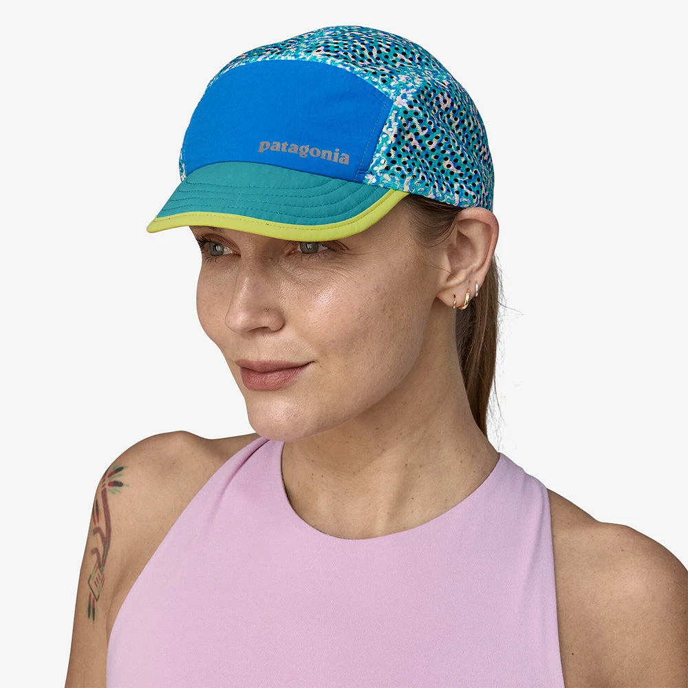 Patagonia Hats Sea Texture Duckbill Recycled 5 Panel Cap - Teal-Multi - Image 2