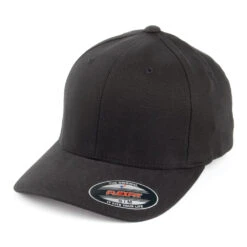 FlexFit Mid-Pro Brushed Twill Baseball Cap - Black
