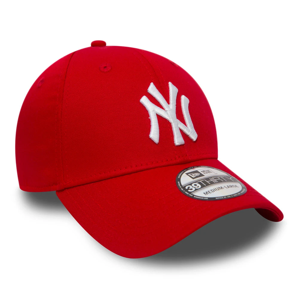 New Era 39THIRTY New York Yankees Baseball Cap - MLB League Essential - Red - Image 2