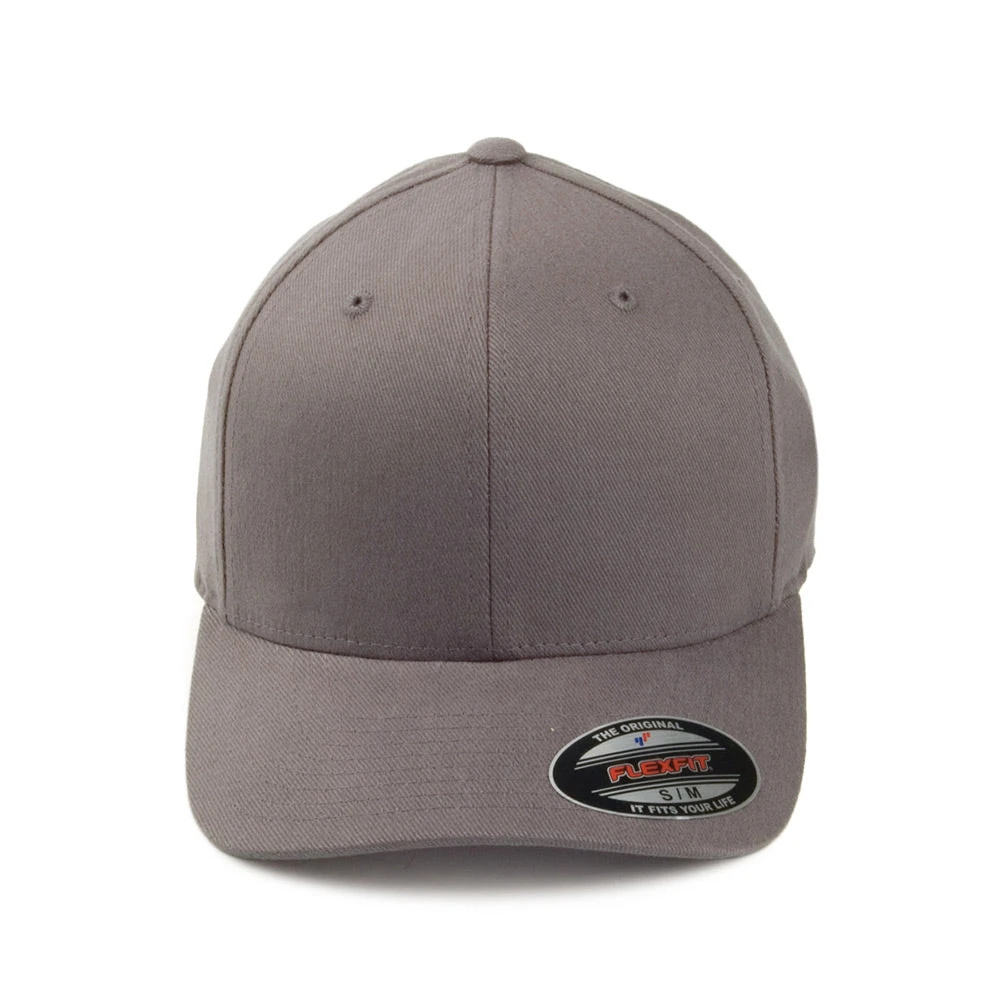 FlexFit Mid-Pro Brushed Twill Baseball Cap - Cool Grey - Image 2