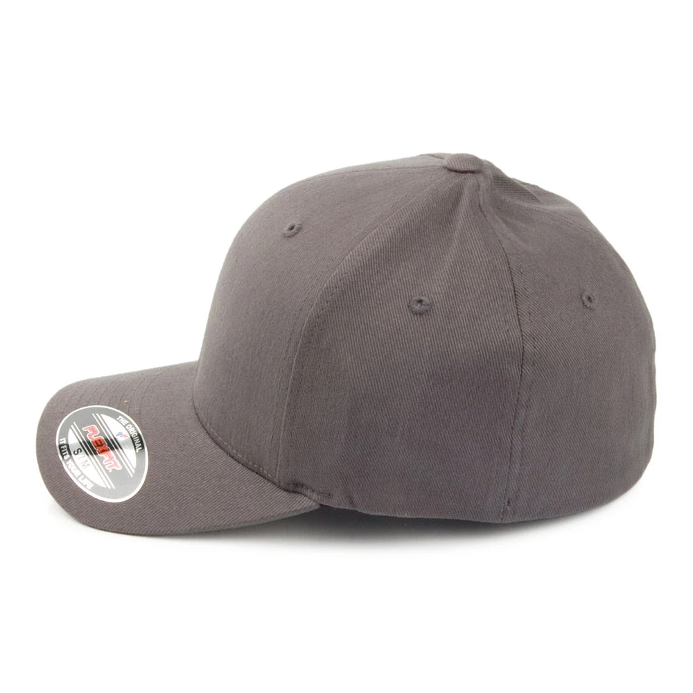 FlexFit Mid-Pro Brushed Twill Baseball Cap - Cool Grey - Image 3