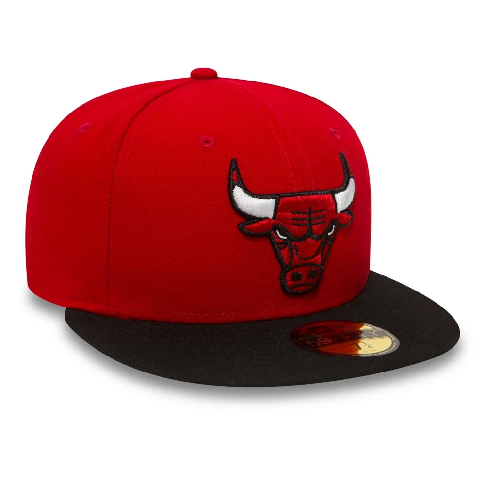 New Era 59FIFTY Chicago Bulls Baseball Cap - NBA Essential - Red-Black - Image 2