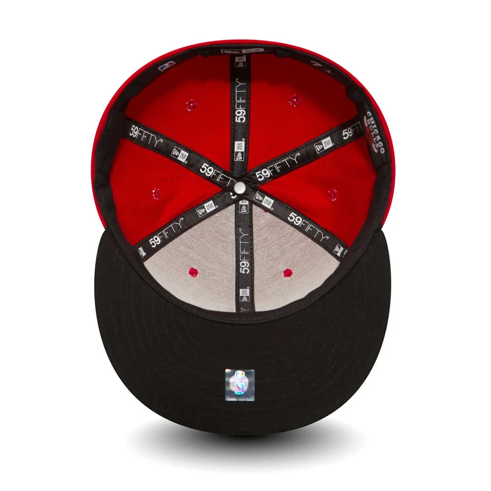 New Era 59FIFTY Chicago Bulls Baseball Cap - NBA Essential - Red-Black - Image 4