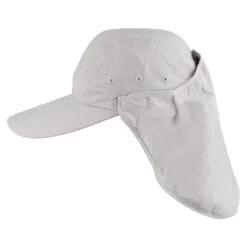 Dorfman Pacific Hats Removable Sun Shield Flap Cap - Grey