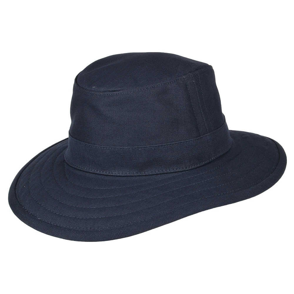 Jaxon & James Cotton Canvas Packable Sun Hat - Navy Blue