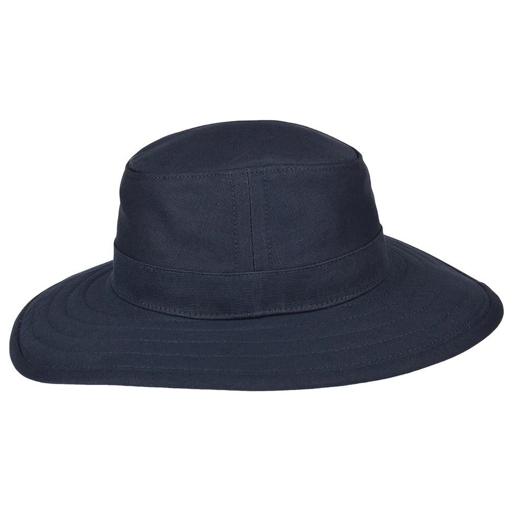 Jaxon & James Cotton Canvas Packable Sun Hat - Navy Blue - Image 2