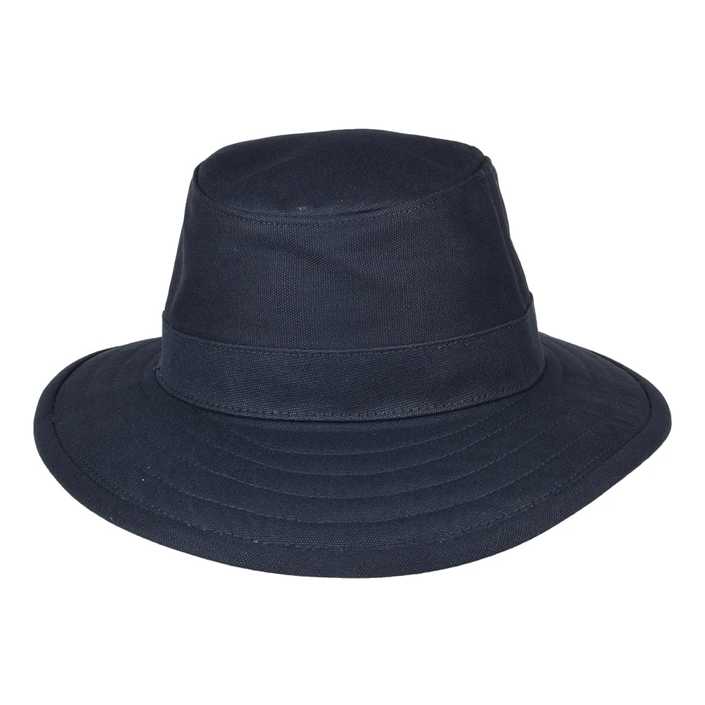 Jaxon & James Cotton Canvas Packable Sun Hat - Navy Blue - Image 3