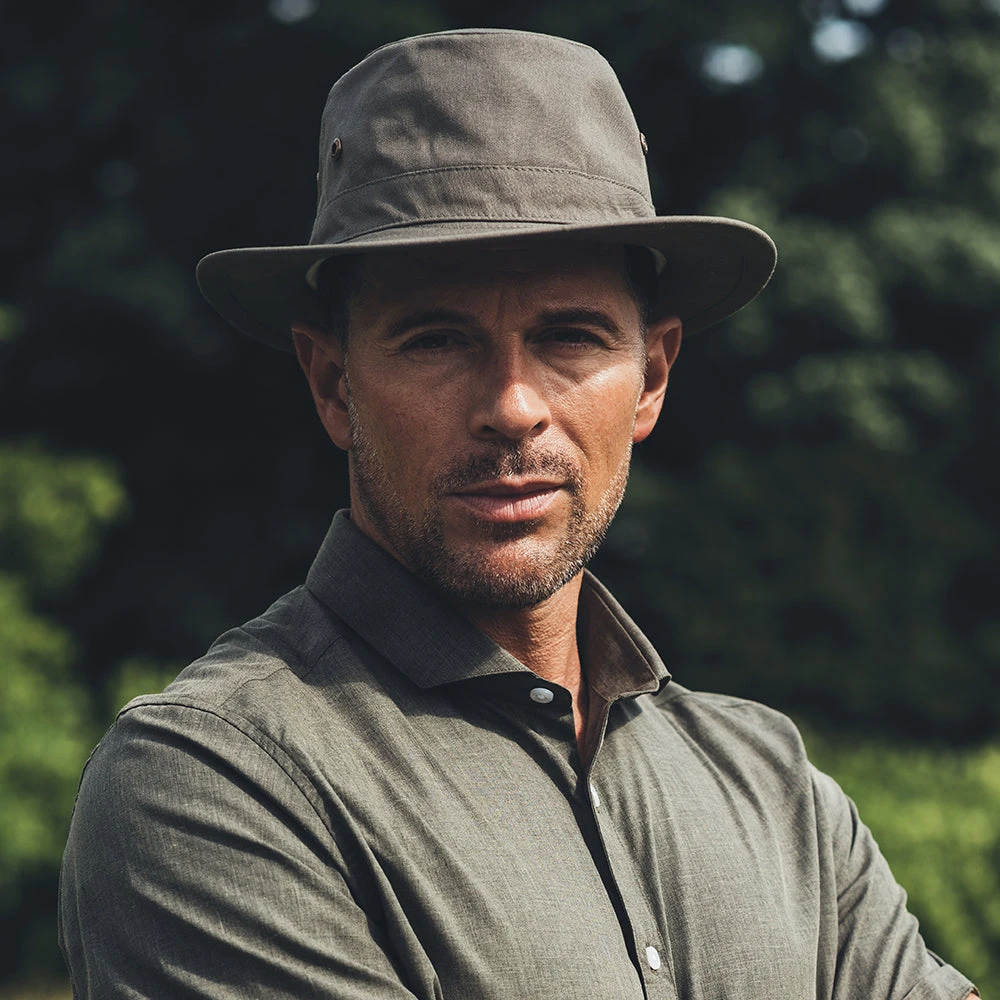 Failsworth Hats Traveller Crushable Sun Hat - Khaki - Image 4