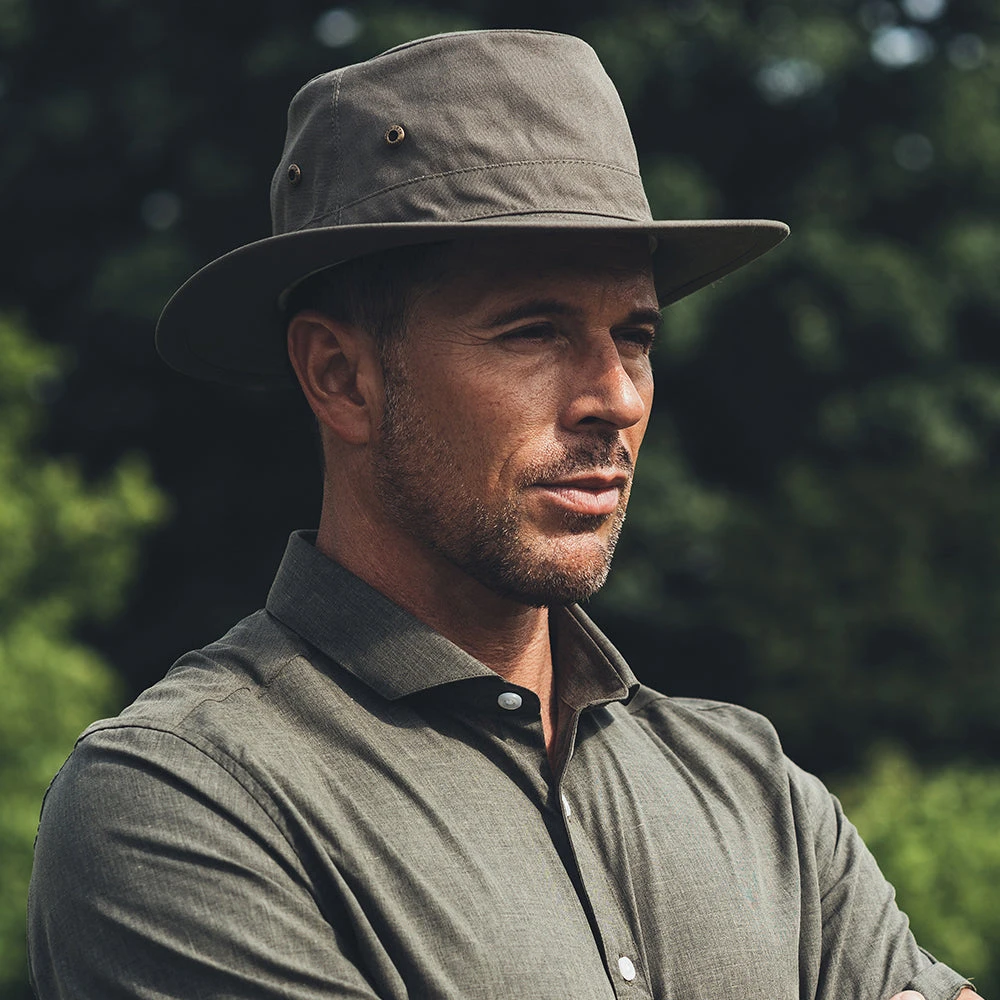 Failsworth Hats Traveller Crushable Sun Hat - Khaki - Image 5