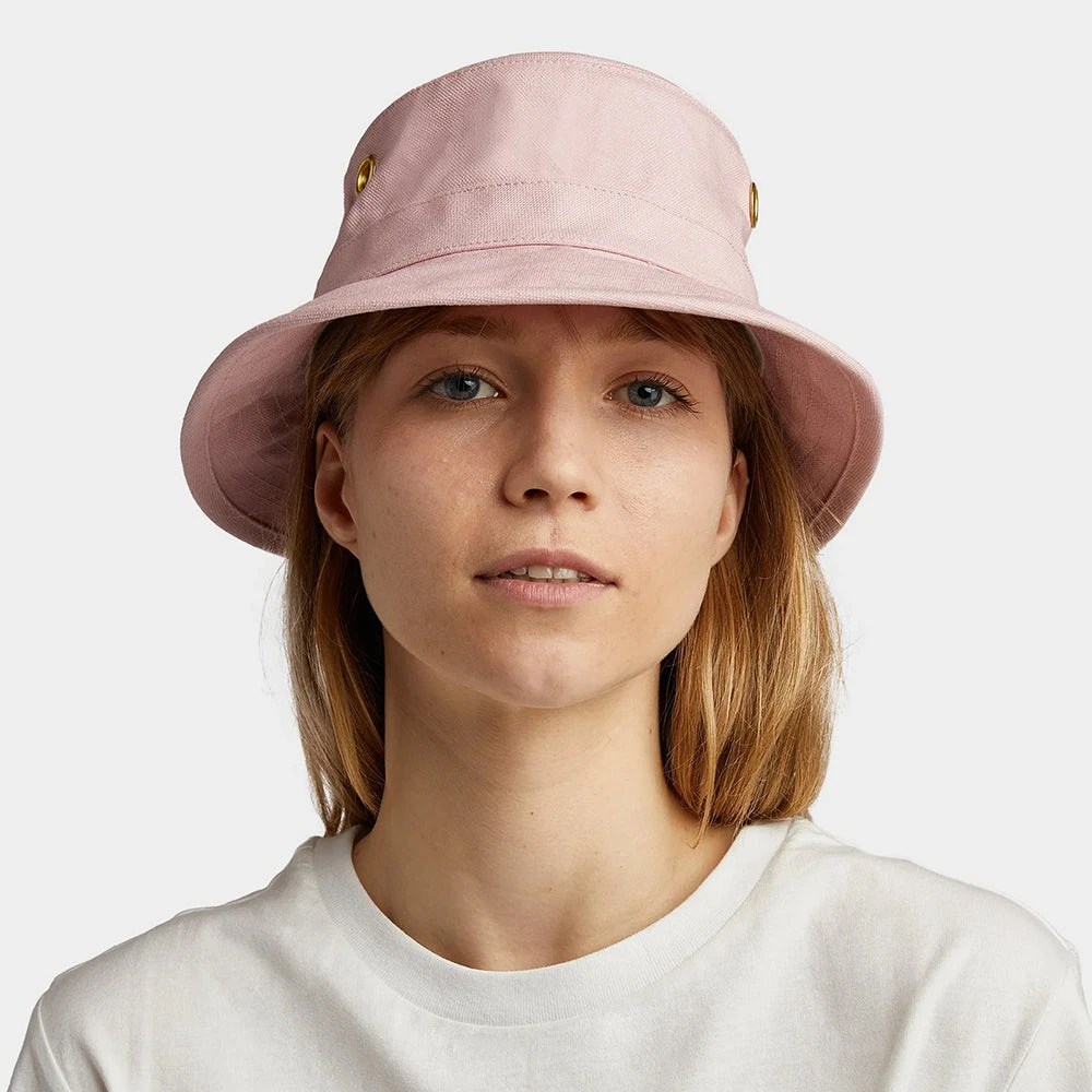 Tilley Hats Iconic T1 Cotton Duck Bucket Hat - Light Pink - Image 2