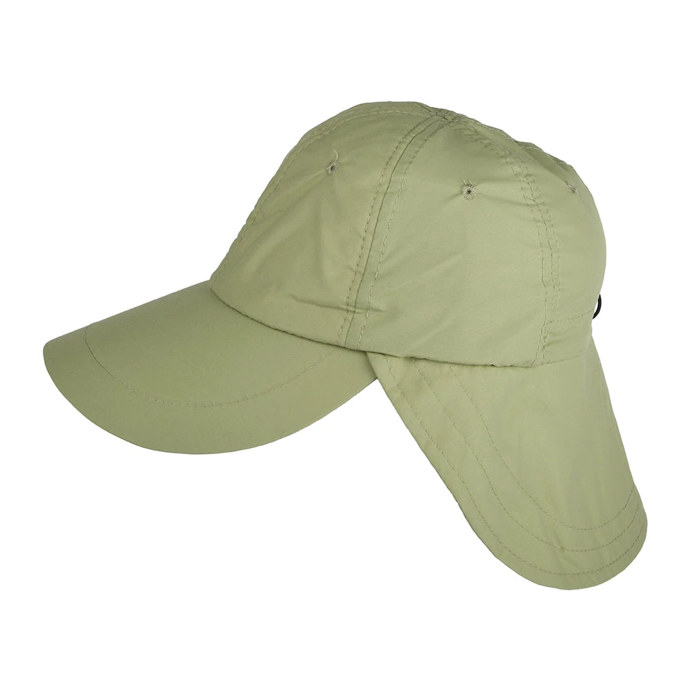 Dorfman Pacific Hats Iceman Cooling Flap Cap - Khaki - Image 2