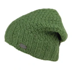 Kusan Button Down Beanie Hat - Green