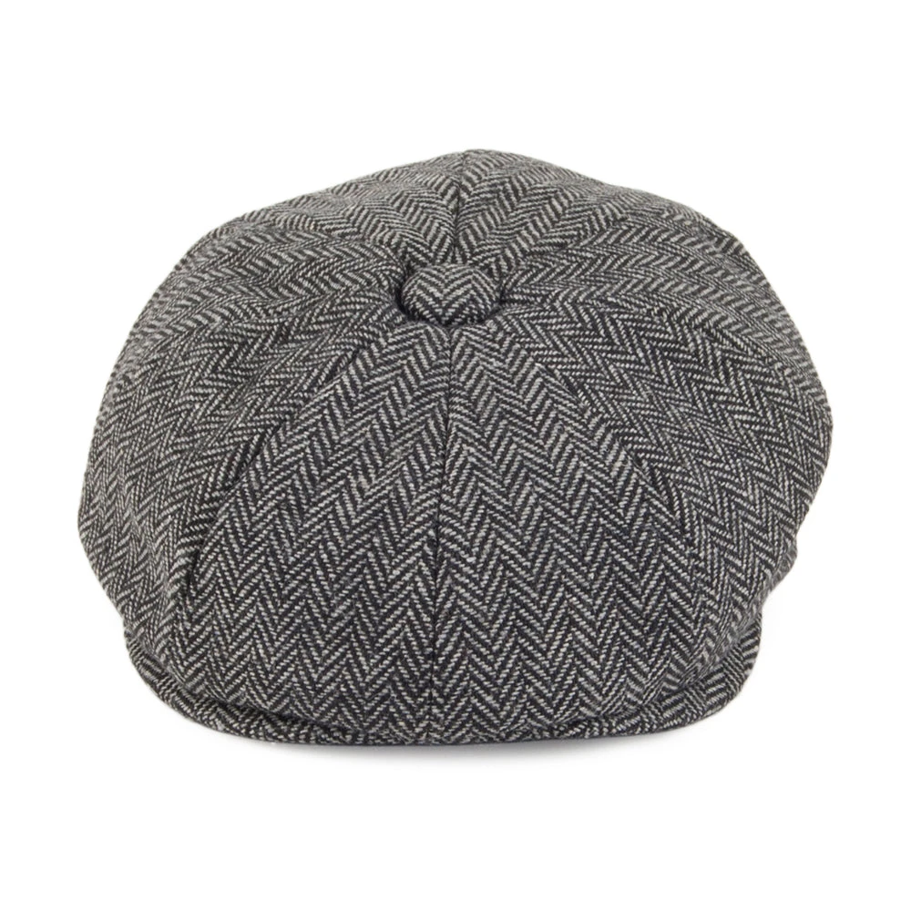 Jaxon & James Baby Herringbone Newsboy Cap - Charcoal - Image 2