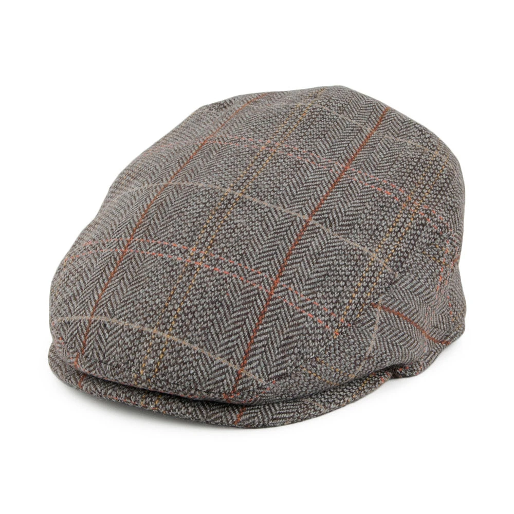 Jaxon & James Kids Tweed Flat Cap - Brown-Grey