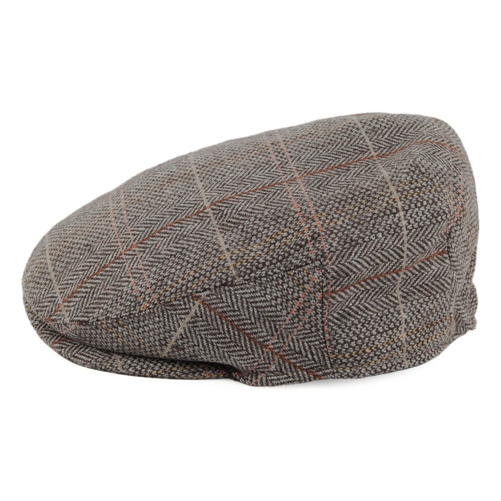 Jaxon & James Kids Tweed Flat Cap - Brown-Grey - Image 2