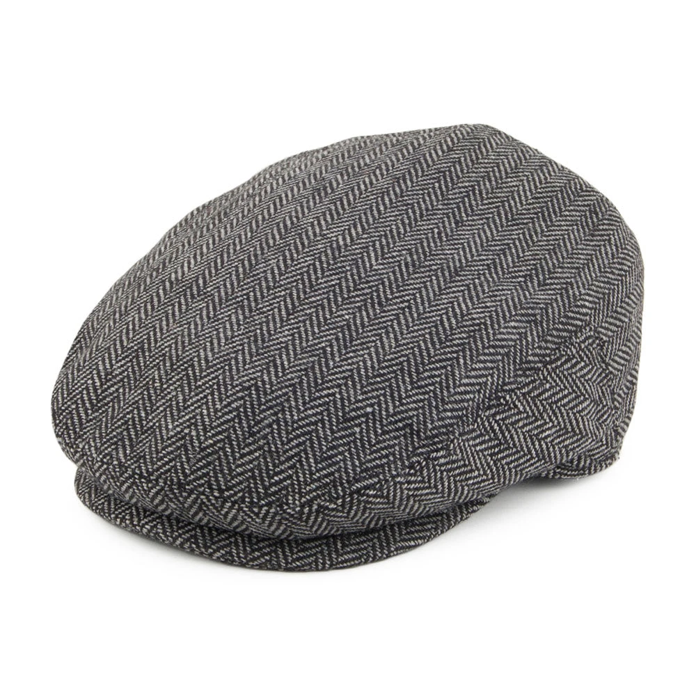 Jaxon & James Kids Herringbone Flat Cap - Grey