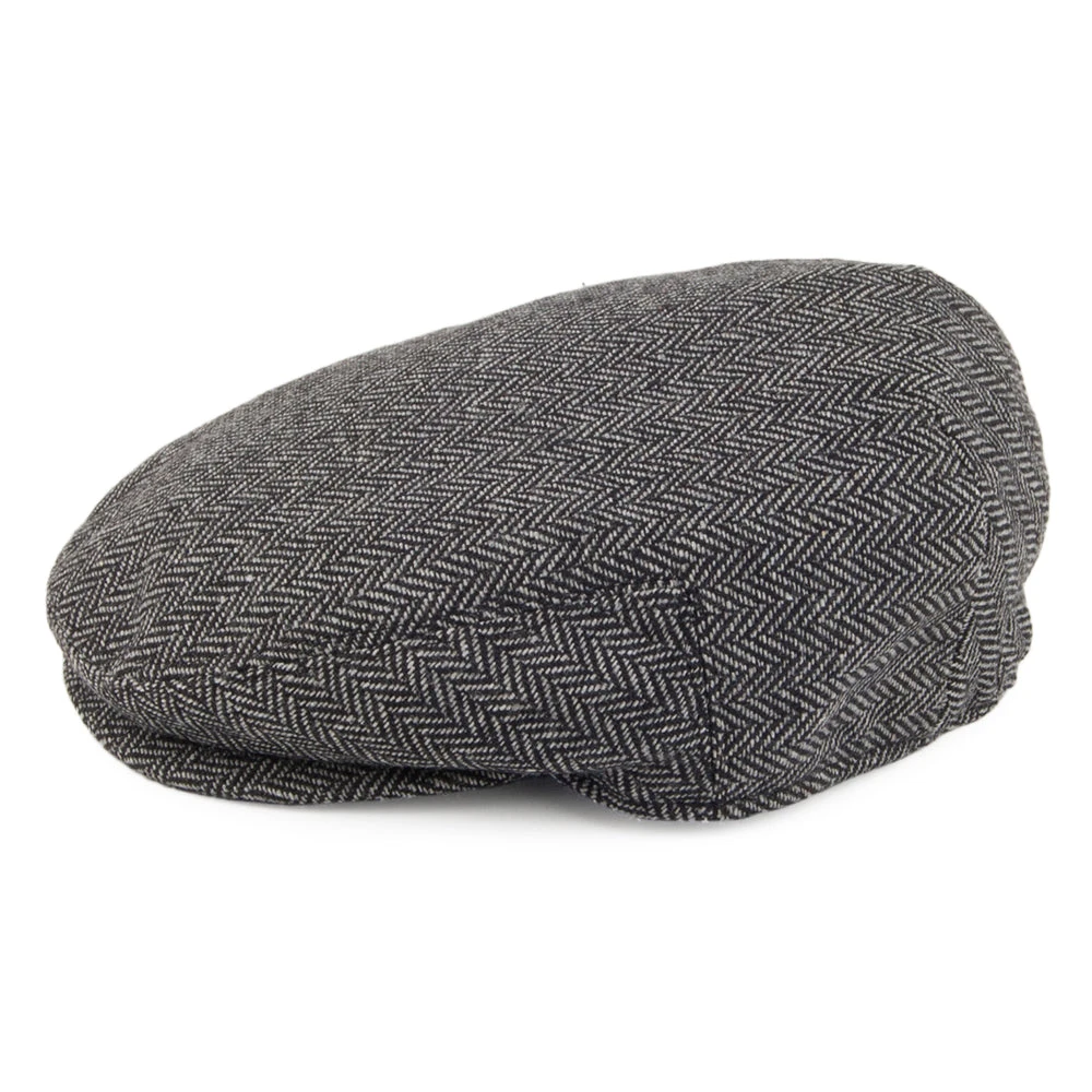 Jaxon & James Kids Herringbone Flat Cap - Grey - Image 2