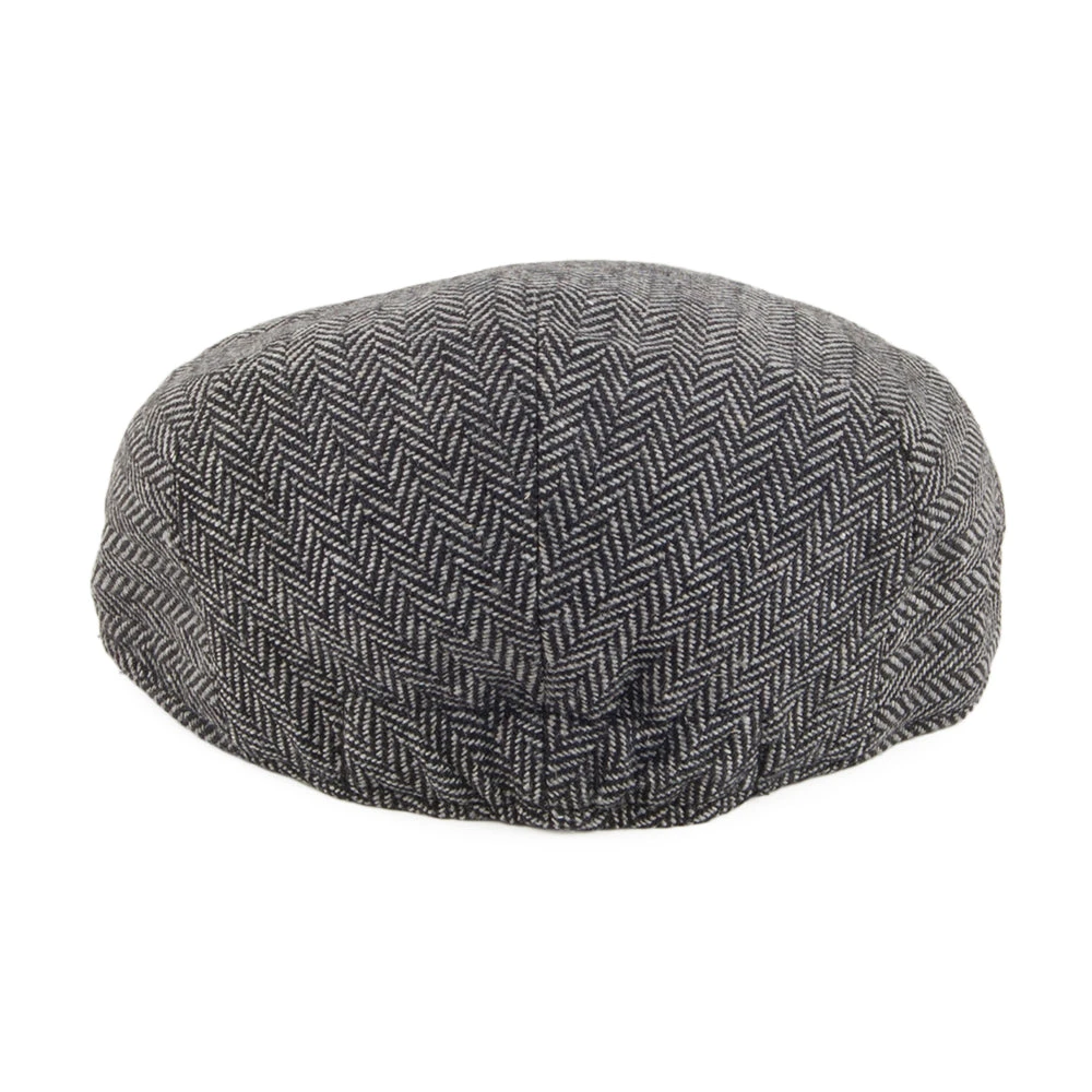 Jaxon & James Kids Herringbone Flat Cap - Grey - Image 3