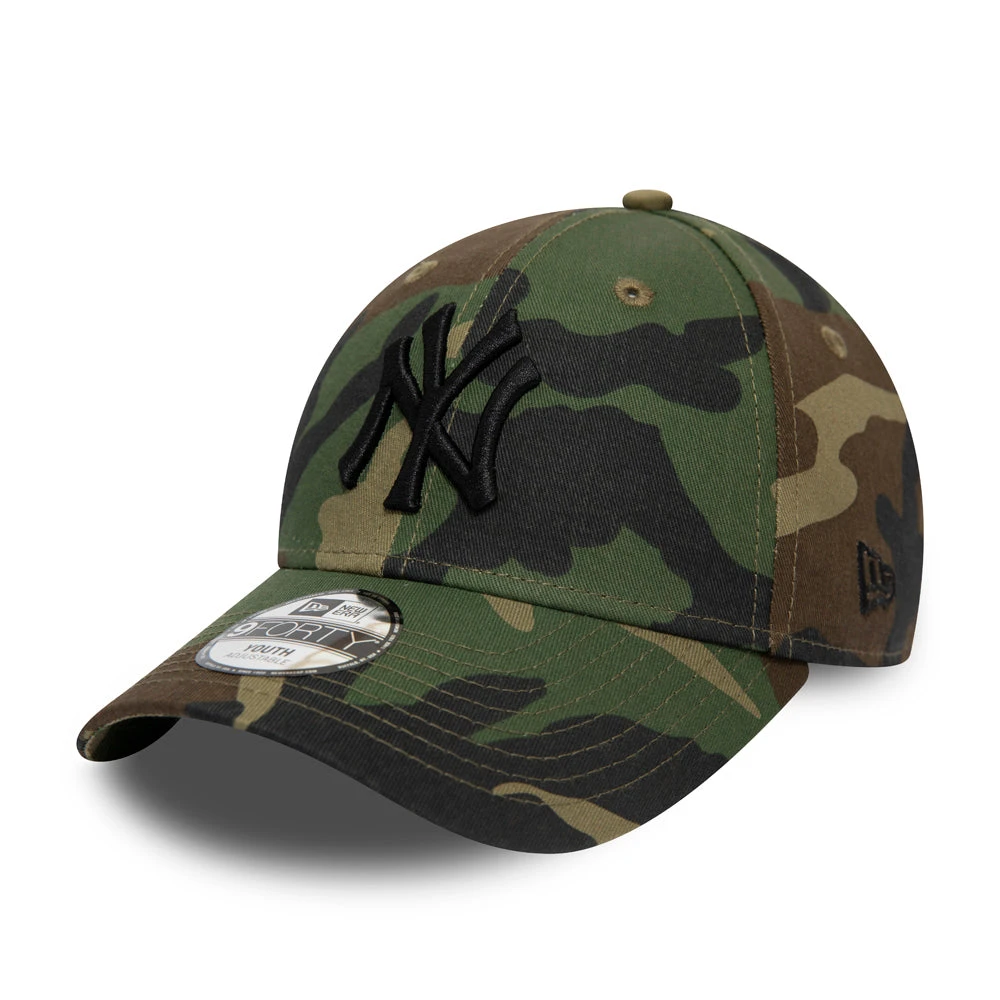 New Era Kids 9FORTY New York Yankees Baseball Cap - League Essential - Camouflage