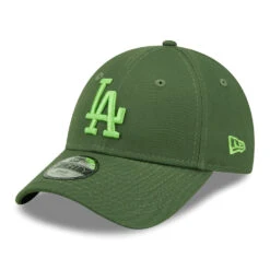 New Era Kids 9FORTY L.A. Dodgers Baseball Cap - MLB League Essential - Olive