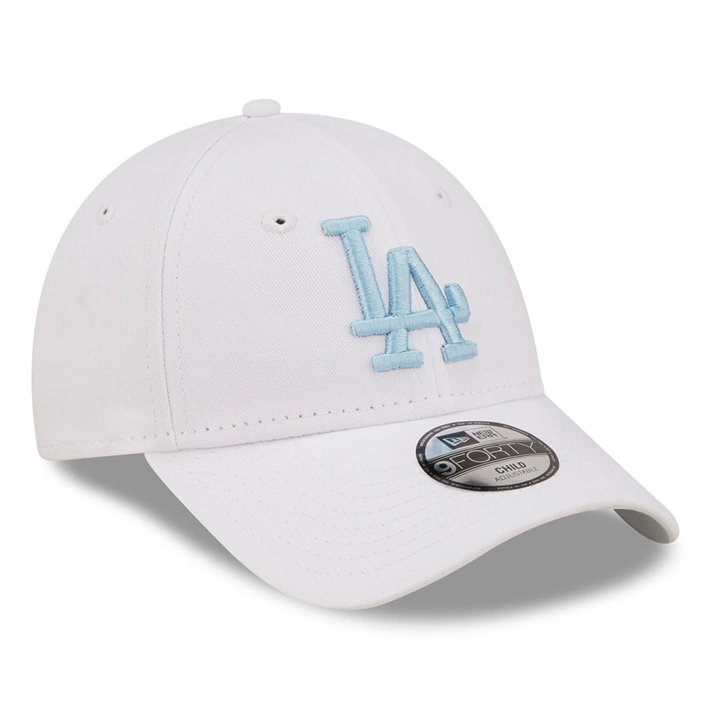 New Era Kids 9FORTY L.A. Dodgers Baseball Cap - MLB League Essential - White-Light Blue - Image 3